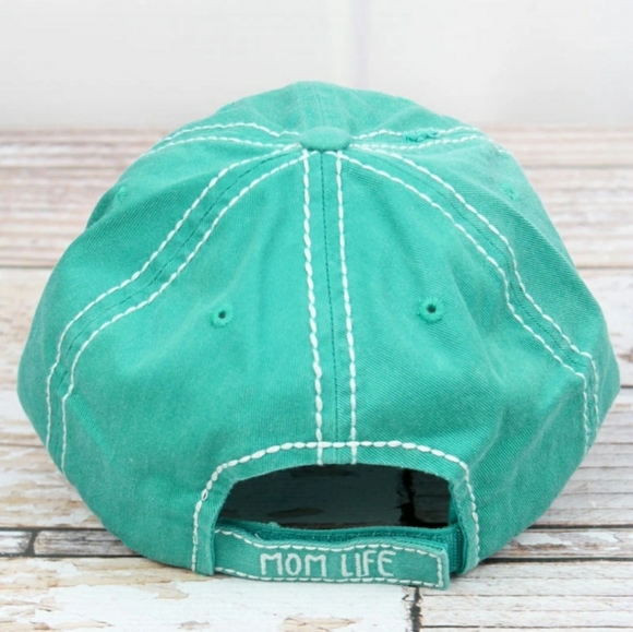 Distressed Turquoise  "Boss of the Chaos" Cap - Picture 3 of 3